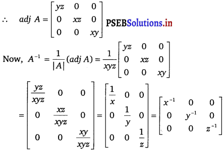 PSEB 12th Class Maths Solutions Chapter 4 Determinants Miscellaneous Exercise 13