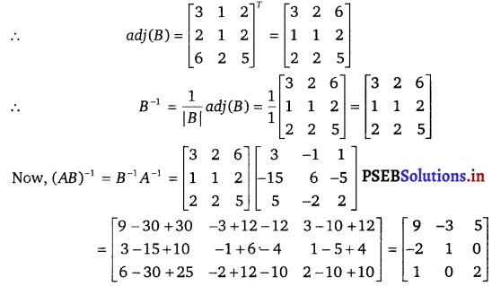 PSEB 12th Class Maths Solutions Chapter 4 Determinants Miscellaneous Exercise 5