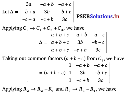 PSEB 12th Class Maths Solutions Chapter 4 Determinants Miscellaneous Exercise 9