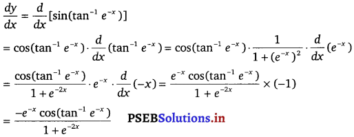 PSEB 12th Class Maths Solutions Chapter 5 Continuity and Differentiability Ex 5.4 2