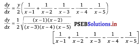 PSEB 12th Class Maths Solutions Chapter 5 Continuity and Differentiability Ex 5.5 1