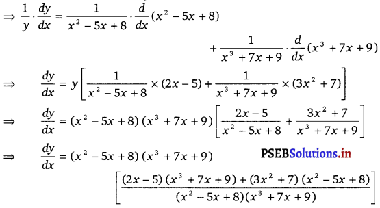 PSEB 12th Class Maths Solutions Chapter 5 Continuity and Differentiability Ex 5.5 16