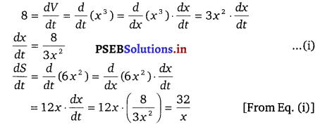 PSEB 12th Class Maths Solutions Chapter 6 Application of Derivatives Ex 6.1 1