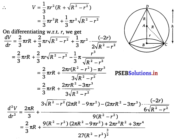 PSEB 12th Class Maths Solutions Chapter 6 Application of Derivatives Ex 6.5 9