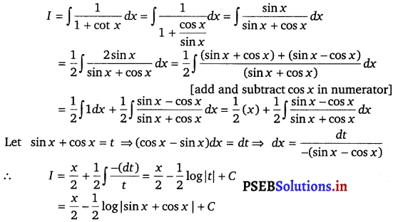 PSEB 12th Class Maths Solutions Chapter 7 Integrals Ex 7.2 7
