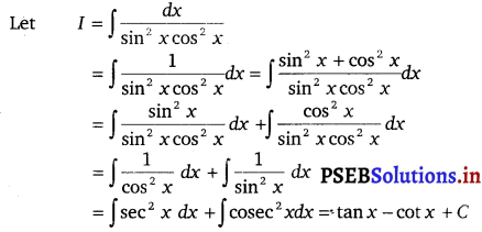 PSEB 12th Class Maths Solutions Chapter 7 Integrals Ex 7.2 9