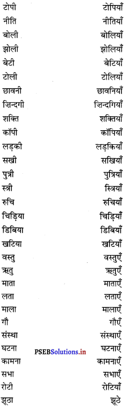 PSEB 8th Class Hindi Vyakaran व्यावहारिक व्याकरण (2nd Language) 20