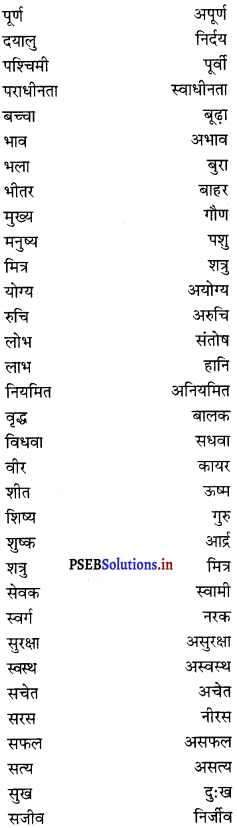 PSEB 8th Class Hindi Vyakaran व्यावहारिक व्याकरण (2nd Language) 34