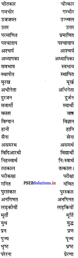 PSEB 8th Class Hindi Vyakaran व्यावहारिक व्याकरण (2nd Language) 44