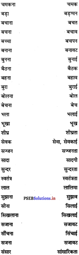 PSEB 8th Class Hindi Vyakaran व्यावहारिक व्याकरण (2nd Language) 5