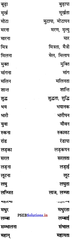 PSEB 8th Class Hindi Vyakaran व्यावहारिक व्याकरण (2nd Language) 6