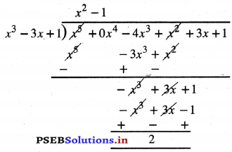 PSEB 10th Class Maths Solutions Chapter 2 ਬਹੁਪਦ Ex 2.3 6