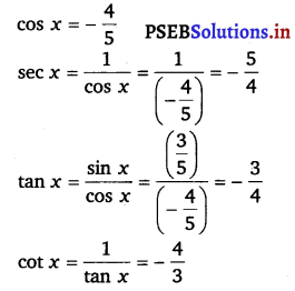 PSEB 11th Class Maths Solutions Chapter 3 Trigonometric Functions Ex 3.2 2