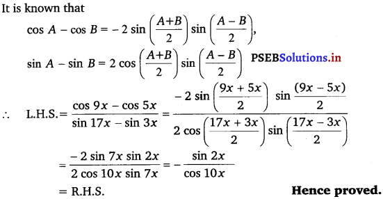 PSEB 11th Class Maths Solutions Chapter 3 Trigonometric Functions Ex 3.3 8