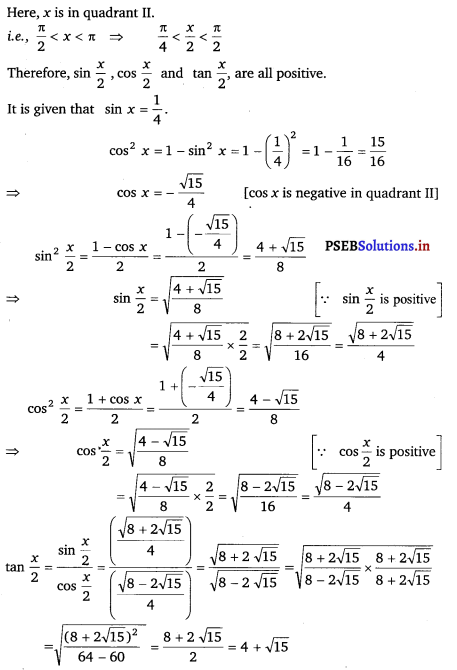 PSEB 11th Class Maths Solutions Chapter 3 Trigonometric Functions Miscellaneous Exercise 8