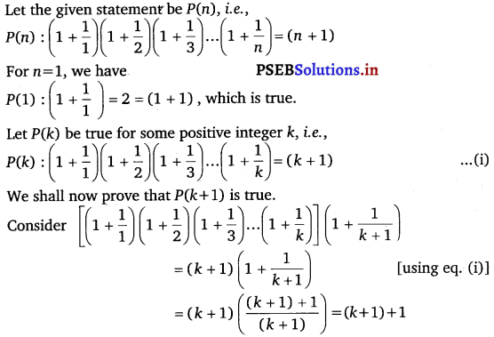 PSEB 11th Class Maths Solutions Chapter 4 Principle of Mathematical Induction Ex 4.1 11