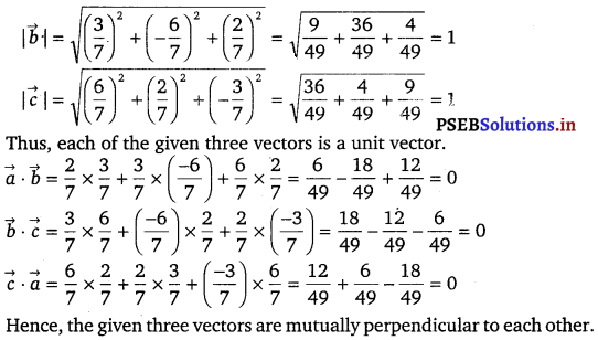 PSEB 12th Class Maths Solutions Chapter 10 Vector Algebra Ex 10.3 3