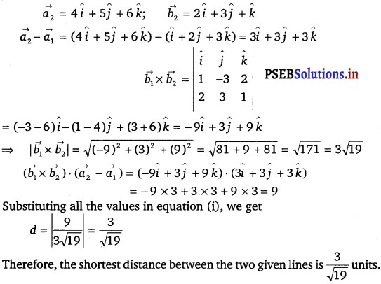 PSEB 12th Class Maths Solutions Chapter 11 Three Dimensional Geometry Ex 11.2 10