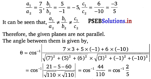 PSEB 12th Class Maths Solutions Chapter 11 Three Dimensional Geometry Ex 11.3 3