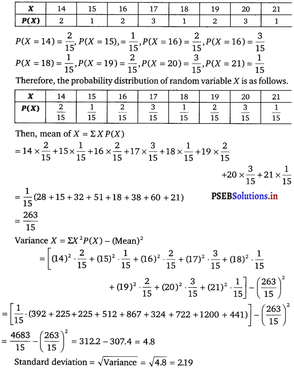 PSEB 12th Class Maths Solutions Chapter 13 Probability Ex 13.4 19