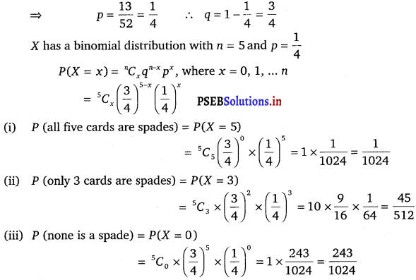 PSEB 12th Class Maths Solutions Chapter 13 Probability Ex 13.5 4