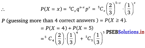 PSEB 12th Class Maths Solutions Chapter 13 Probability Ex 13.5 8