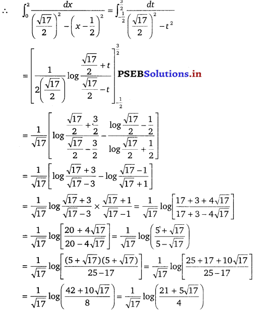 PSEB 12th Class Maths Solutions Chapter 7 Integrals Ex 7.10 4