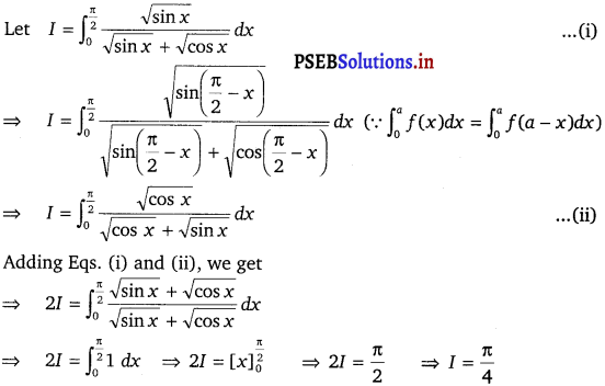 PSEB 12th Class Maths Solutions Chapter 7 Integrals Ex 7.11 2