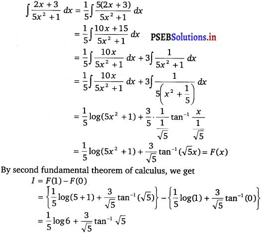 PSEB 12th Class Maths Solutions Chapter 7 Integrals Ex 7.9 4