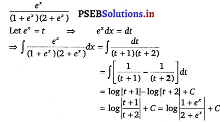 PSEB 12th Class Maths Solutions Chapter 7 Integrals Miscellaneous Exercise 12