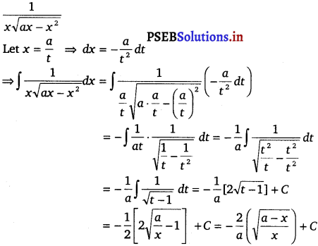 PSEB 12th Class Maths Solutions Chapter 7 Integrals Miscellaneous Exercise 3