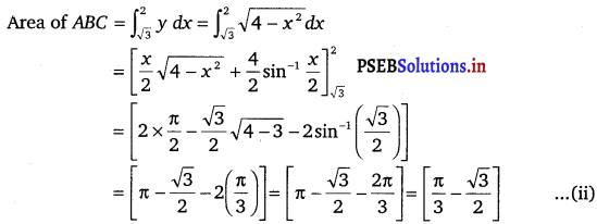 PSEB 12th Class Maths Solutions Chapter 8 Application of Integrals Ex 8.1 8