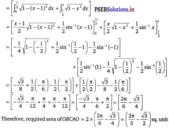 PSEB 12th Class Maths Solutions Chapter 8 Application of Integrals Ex 8.2 5