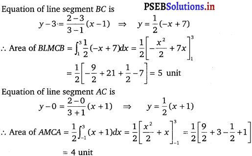 PSEB 12th Class Maths Solutions Chapter 8 Application of Integrals Ex 8.2 8