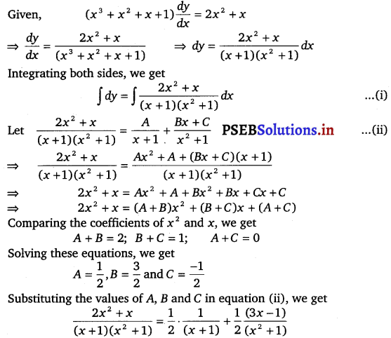 PSEB 12th Class Maths Solutions Chapter 9 Differential Equations Ex 9.4 4