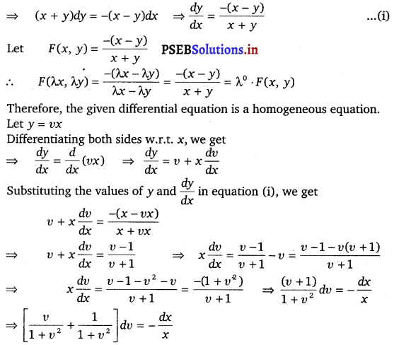 PSEB 12th Class Maths Solutions Chapter 9 Differential Equations Ex 9.5 18