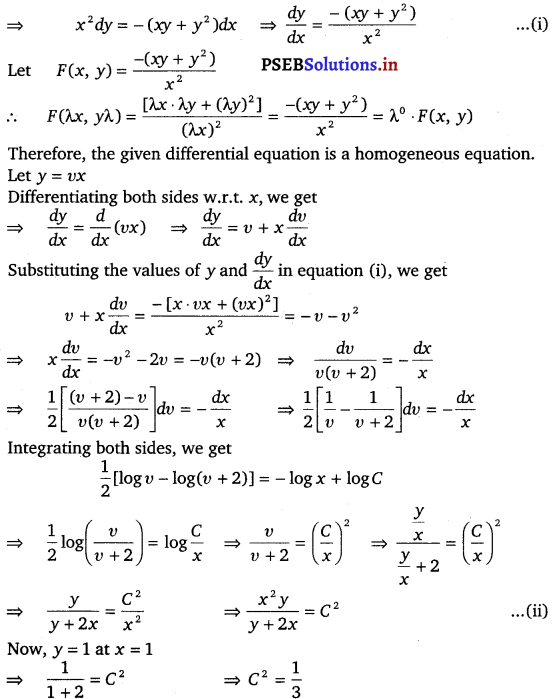 PSEB 12th Class Maths Solutions Chapter 9 Differential Equations Ex 9.5 19