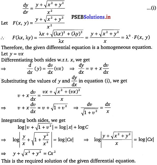 PSEB 12th Class Maths Solutions Chapter 9 Differential Equations Ex 9.5 8