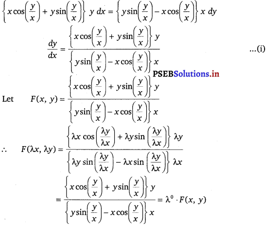 PSEB 12th Class Maths Solutions Chapter 9 Differential Equations Ex 9.5 9