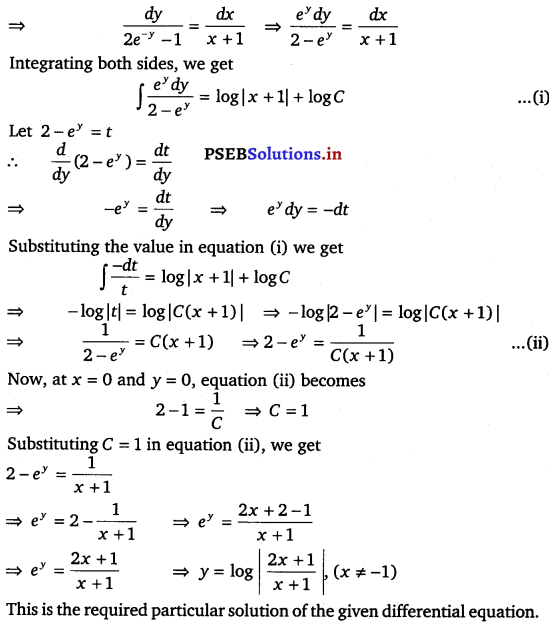 PSEB 12th Class Maths Solutions Chapter 9 Differential Equations Miscellaneous Exercise 10