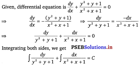 PSEB 12th Class Maths Solutions Chapter 9 Differential Equations Miscellaneous Exercise 5