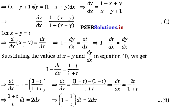 PSEB 12th Class Maths Solutions Chapter 9 Differential Equations Miscellaneous Exercise 8