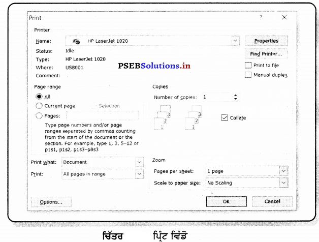 PSEB 7th Class Computer Notes Chapter 5 ਐੱਮ. ਐੱਸ. ਵਰਡ ਵਿਚ ਫ਼ਾਰਮੈਟਿੰਗ ...