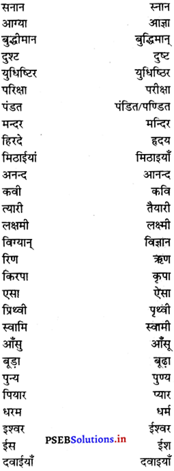 PSEB 7th Class Hindi Grammar व्यावहारिक व्याकरण (2nd Language) 2