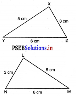 PSEB 7th Class Maths Solutions Chapter 7 ਤ੍ਰਿਭੁਜਾਂ ਦੀ ਸਰਬੰਗਸ਼ਮਤਾ Ex 7.1 11