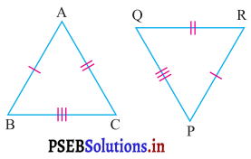 PSEB 7th Class Maths Solutions Chapter 7 ਤ੍ਰਿਭੁਜਾਂ ਦੀ ਸਰਬੰਗਸ਼ਮਤਾ Ex 7.2 1