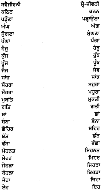 PSEB 7th Class Punjabi Vyakaran ਸੁੰਦਰ ਲਿਖਾਈ ਤੇ ਸ਼ੁੱਧ ਸ਼ਬਦ-ਜੋੜ (1st Language) 3