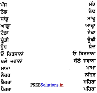 PSEB 7th Class Punjabi Vyakaran ਸੁੰਦਰ ਲਿਖਾਈ ਤੇ ਸ਼ੁੱਧ ਸ਼ਬਦ-ਜੋੜ (1st Language) 4