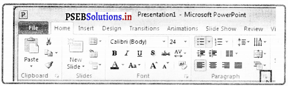 PSEB 8th Class Computer Notes Chapter 4 ਮਾਈਕਰੋਸਾਫਟ ਪਾਵਰਪੁਆਇੰਟ (ਭਾਗ-1 ...