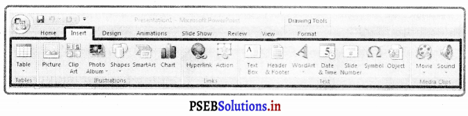 PSEB 8th Class Computer Notes Chapter 4 ਮਾਈਕਰੋਸਾਫਟ ਪਾਵਰਪੁਆਇੰਟ (ਭਾਗ-1 ...